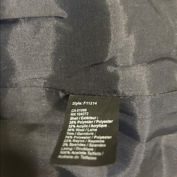 Spanner Long Line Tweed Hook Front Blazer Size 6 - Picture 6 of 6